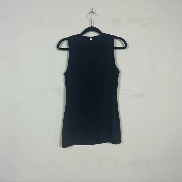 MICHAEL MICHAEL KORS SLEEVELESS CUT OUT TOP IN BLACK SIZE SMALL - Picture 9 of 10